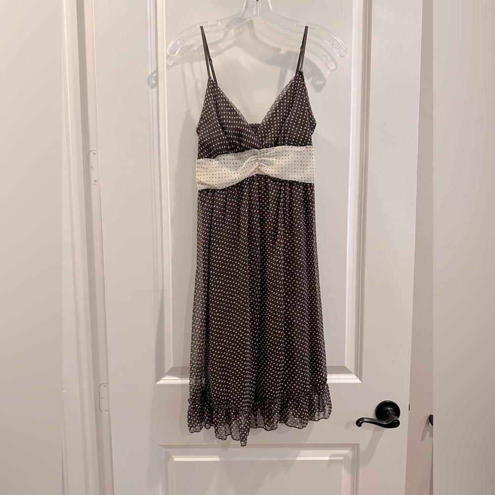 Brown and Cream Dress